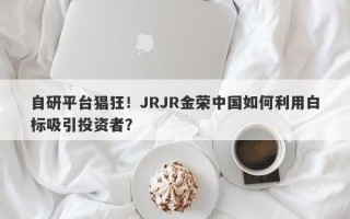 自研平台猖狂！JRJR金荣中国如何利用白标吸引投资者？