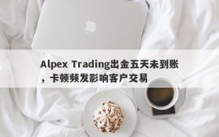 Alpex Trading出金五天未到账，卡顿频发影响客户交易