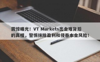 震惊曝光！VT Markets出金难背后的真相，警惕抹除盈利和侵吞本金风险！