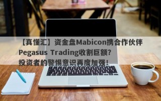 【真懂汇】资金盘Mabicon携合作伙伴Pegasus Trading收割巨额？投资者的警惕意识再度加强！