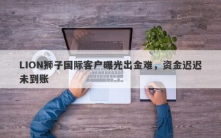 LION狮子国际客户曝光出金难，资金迟迟未到账