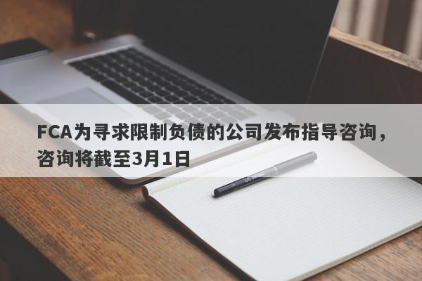 FCA为寻求限制负债的公司发布指导咨询，咨询将截至3月1日-第1张图片-要懂汇圈网